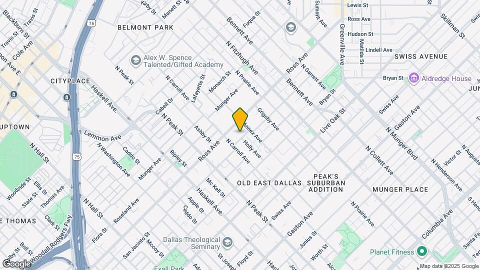 4519 San Jacinto St Map and Location Details