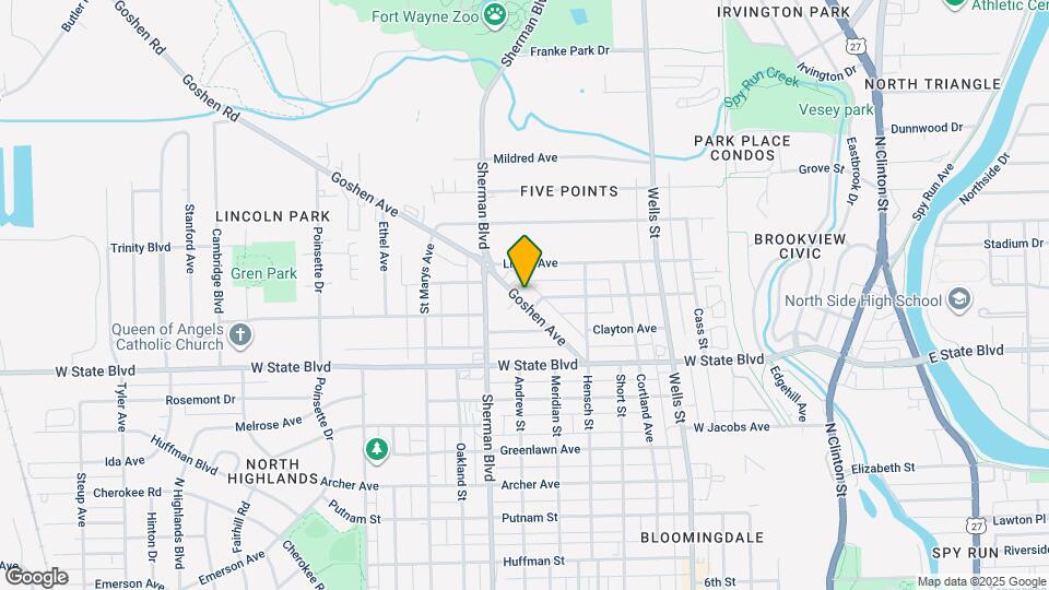 802 Goshen Ave Map and Location Details
