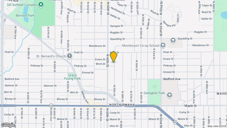 3508 N 59th St Map and Location Details
