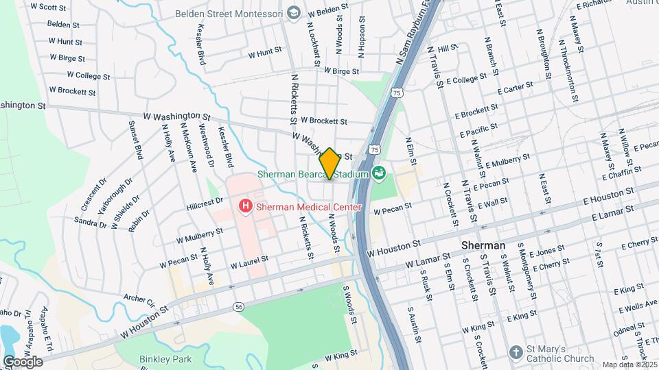 422 N Woods St Map and Location Details
