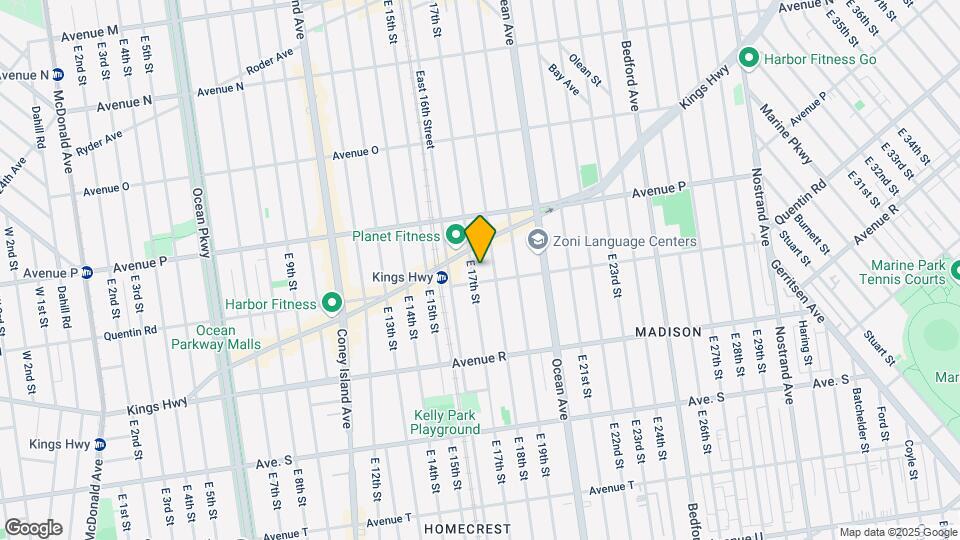 1671 E 17th St Mapa y Detalles de la Ubicación