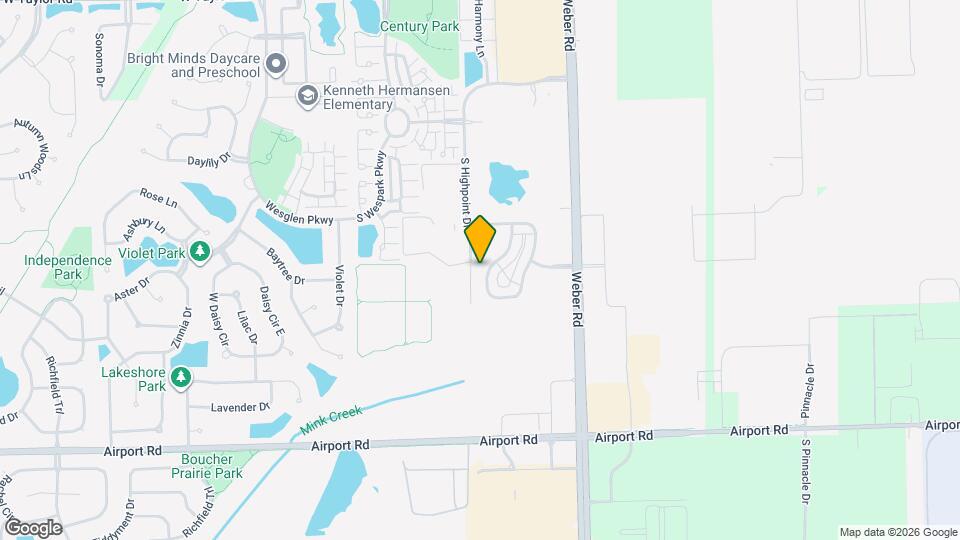 244 S Oak Creek Ln Map and Location Details