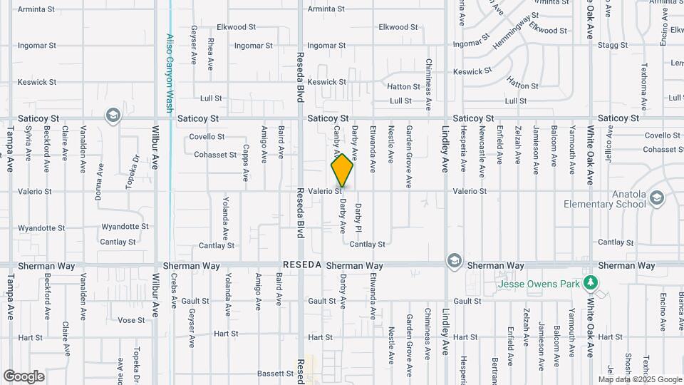 Reseda East Apartments Map and Location Details