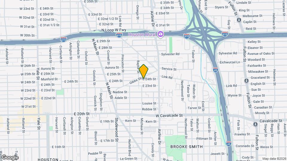 1118 E 24th St Map and Location Details
