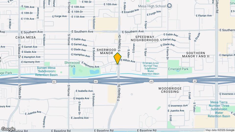 1119 S Stapley Dr Map and Location Details