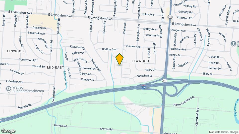 1709 Elaine Rd Map and Location Details