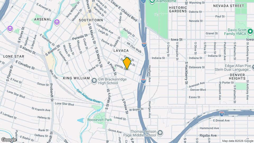 306 Florida St Map and Location Details