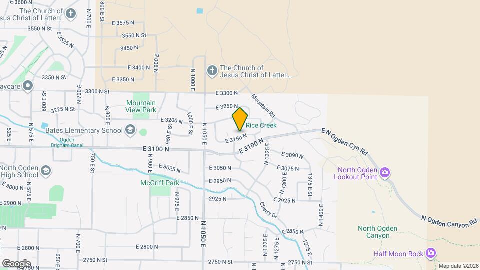 1186 E 3150 N Mapa y Detalles de la Ubicación