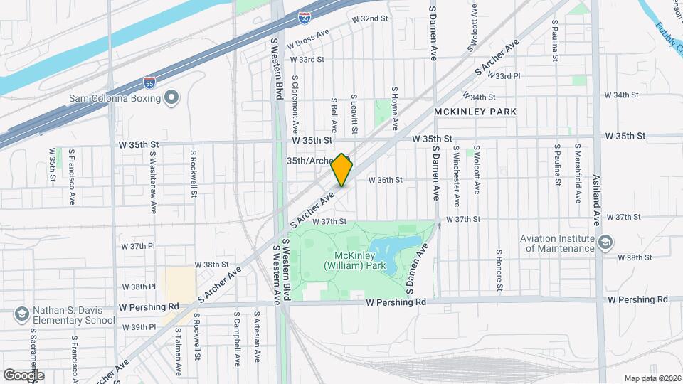 3613 S Archer Ave Map and Location Details