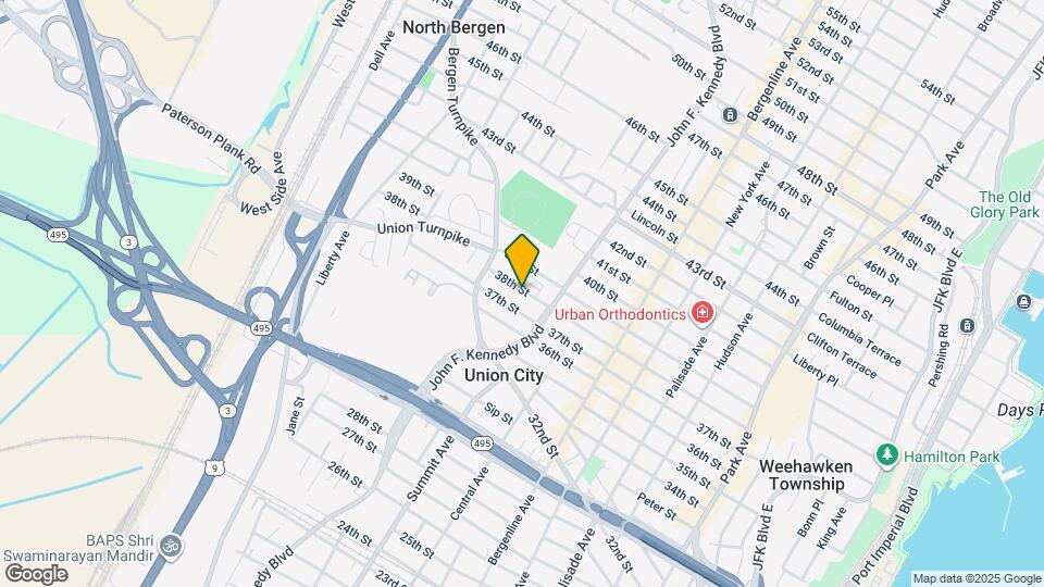 619 38th St Map and Location Details