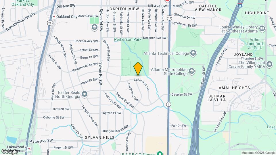 1734 Cahoon St SW Map and Location Details