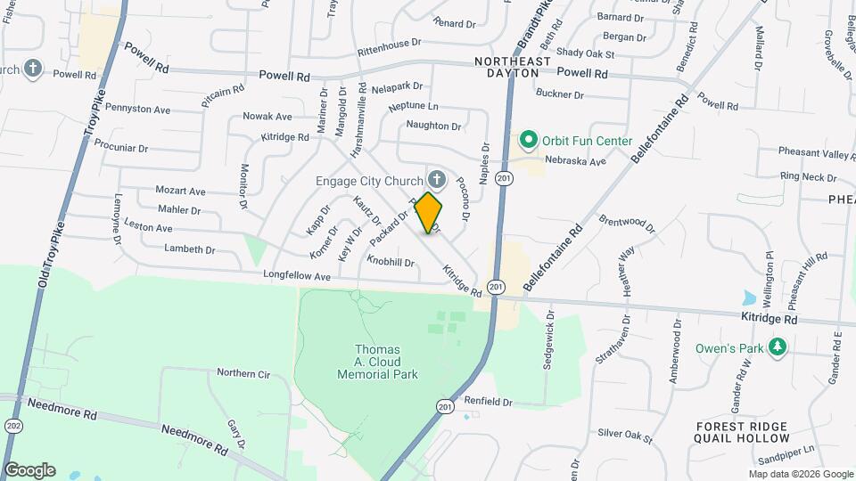 4415 Kitridge Rd Map and Location Details