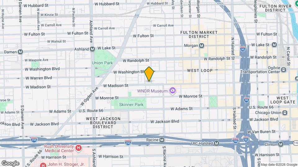 1246 W Madison St Map and Location Details