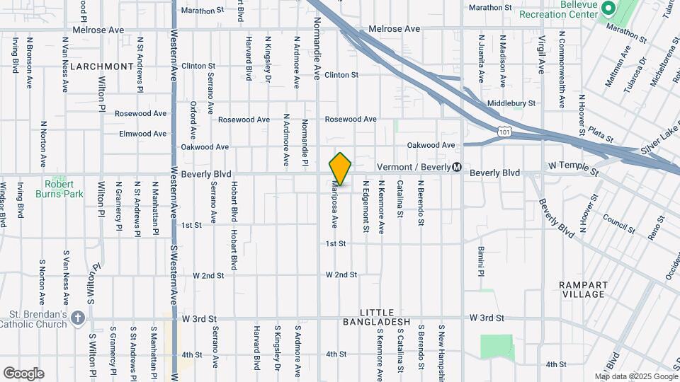 200 N Mariposa Ave Mapa y Detalles de la Ubicación