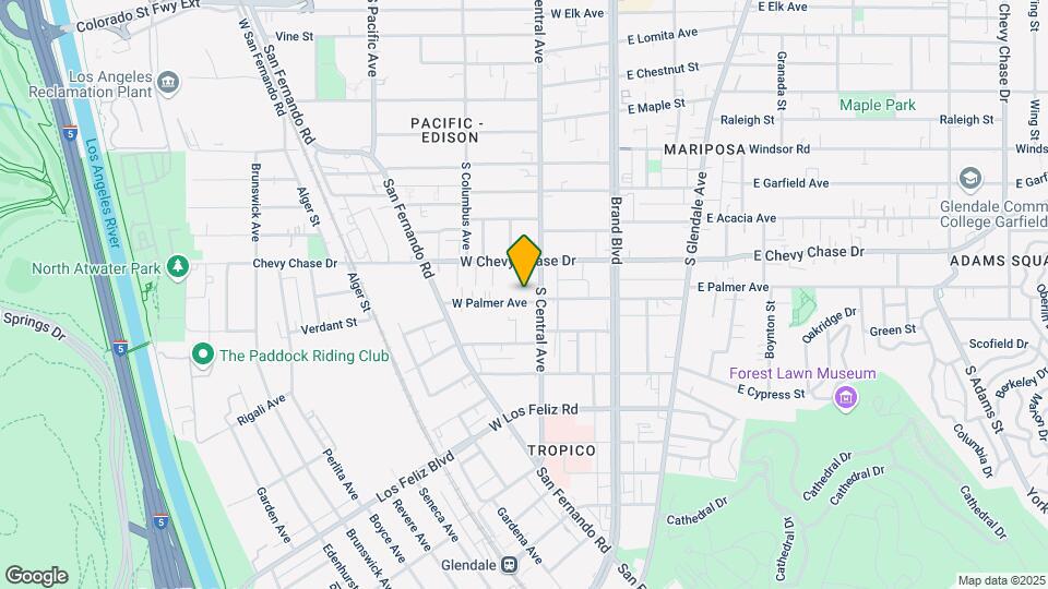 315 W Palmer Ave Mapa y Detalles de la Ubicación