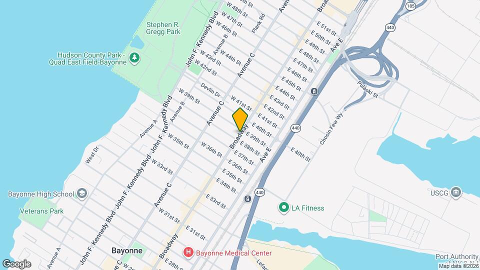 836 Broadway Map and Location Details