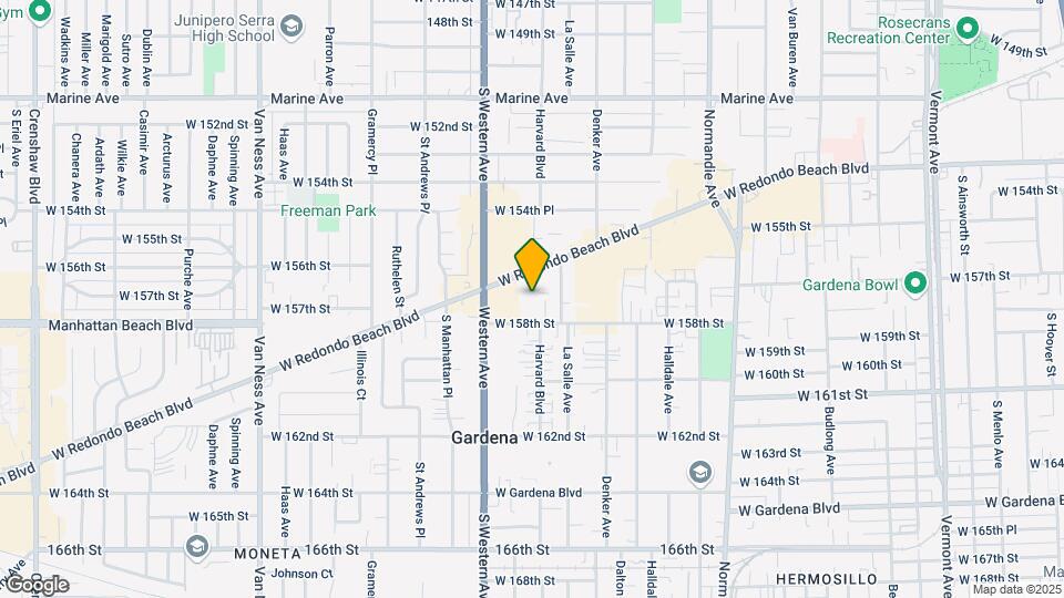 Gardena Valley Towers Co-op Map and Location Details