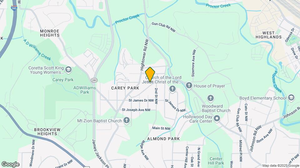 2455 Spring St NW Map and Location Details