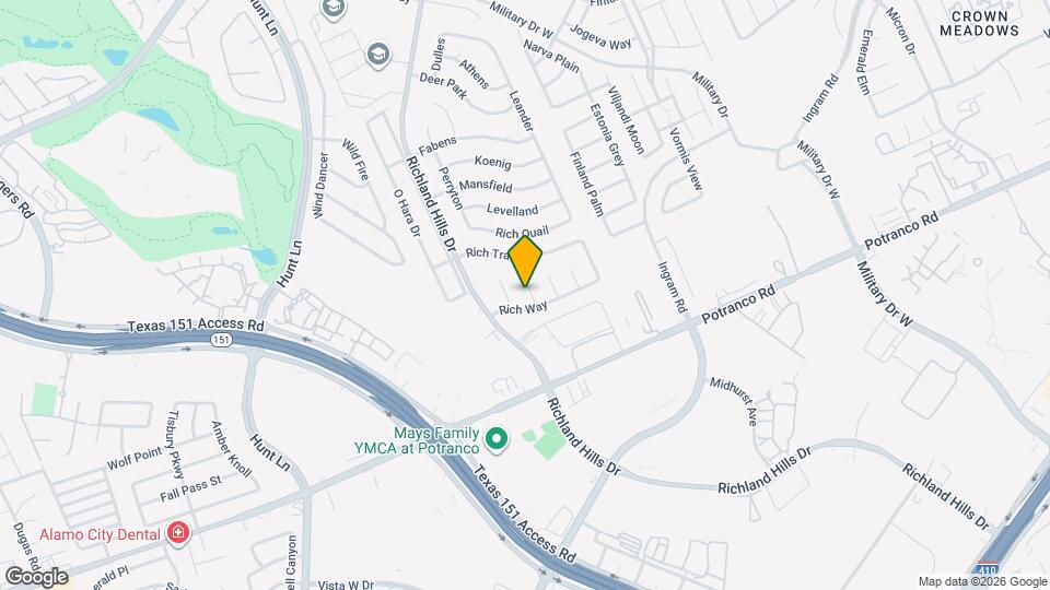 1211 Tinson Map and Location Details