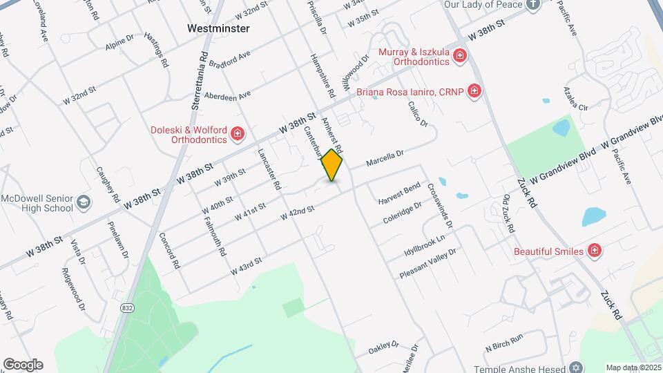 4130-4136 Canterbury Dr Map and Location Details