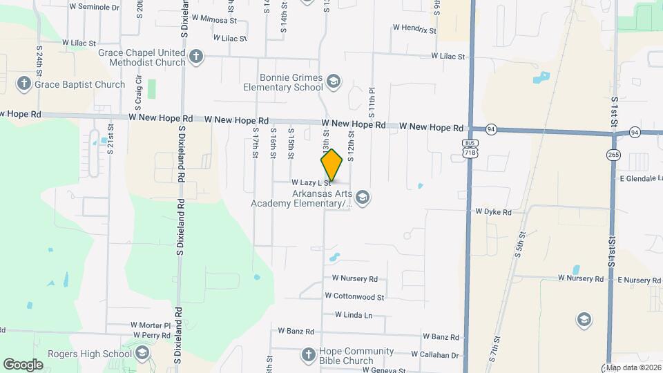 1208 W Lazy L St Map and Location Details