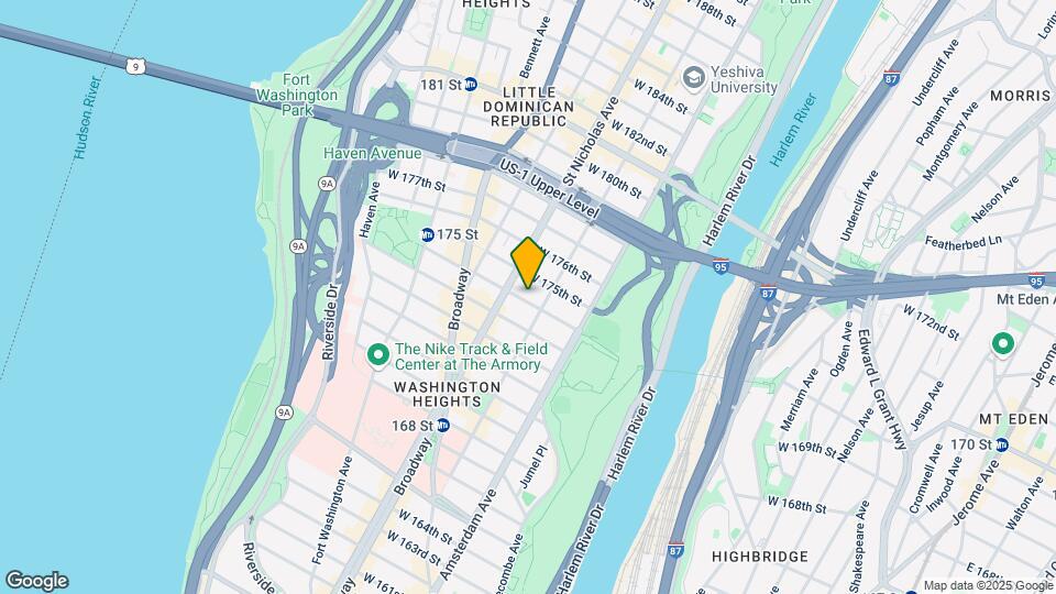 557 W 174th St Map and Location Details