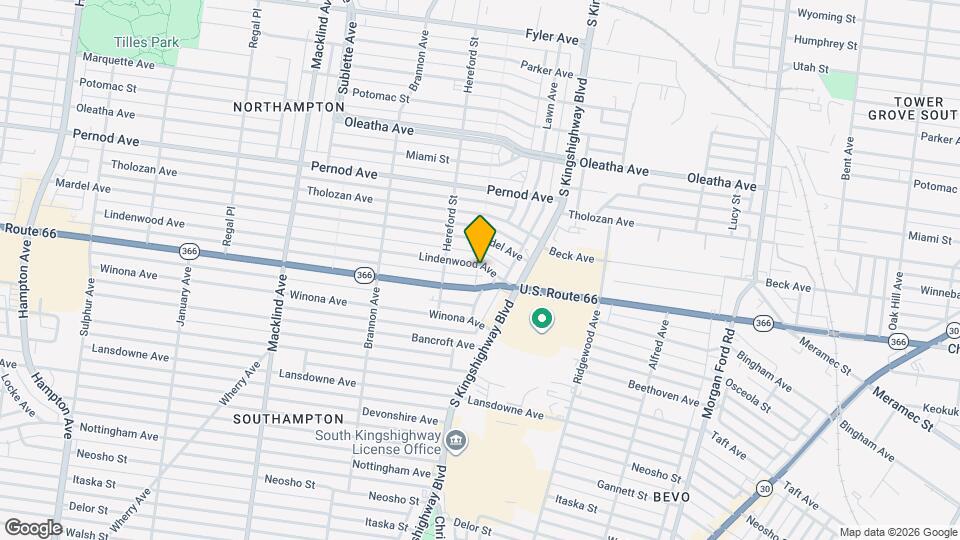 4940 Lindenwood Ave Map and Location Details