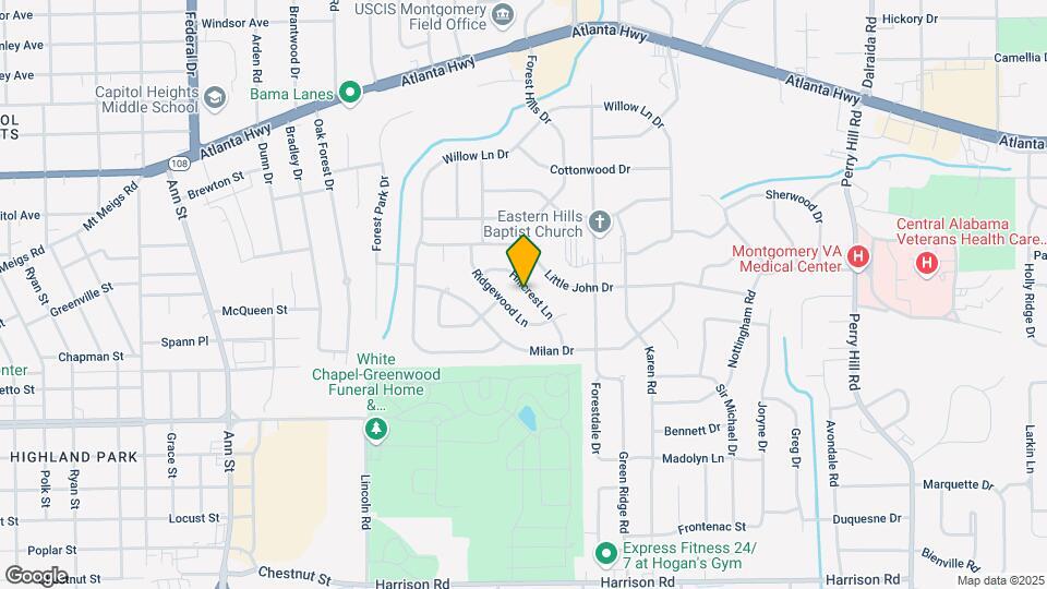 3244 Hillcrest Ln Map and Location Details