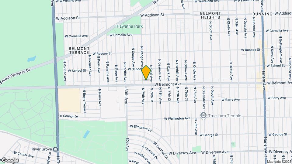 7850 W Belmont Ave Map and Location Details