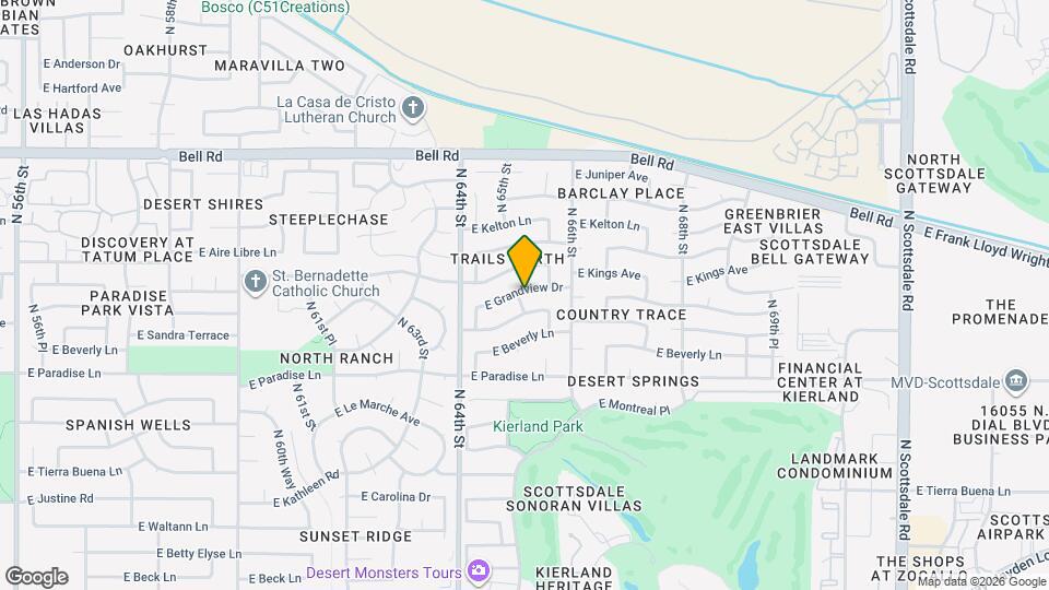 6501 E Grandview Dr Map and Location Details