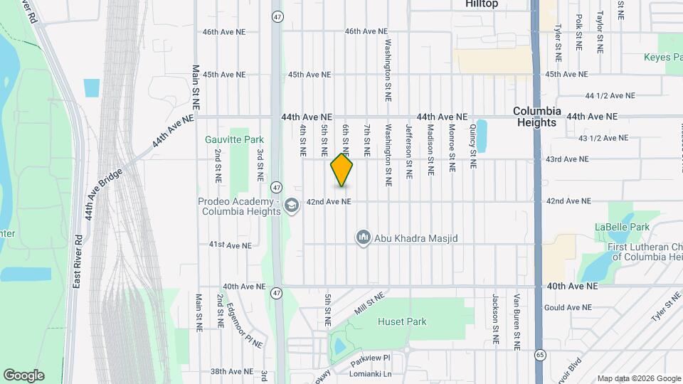 4212 6th St NE Map and Location Details