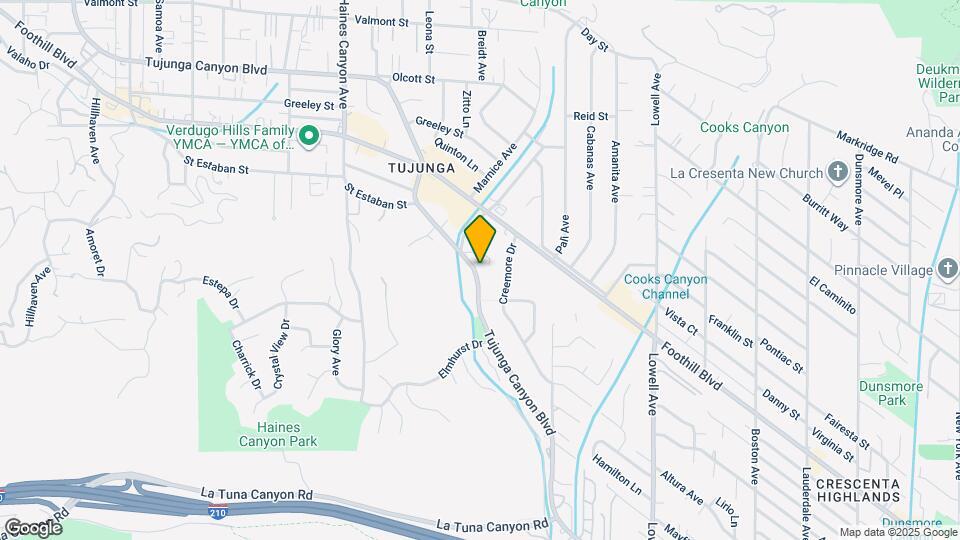 9642 Tujunga Canyon Blvd Map and Location Details