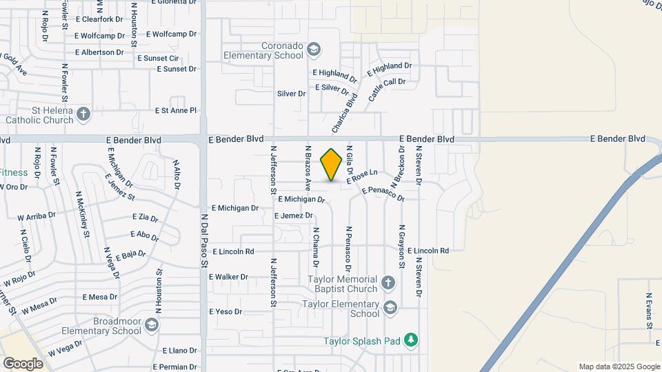 1327 E Rose Ln Map and Location Details