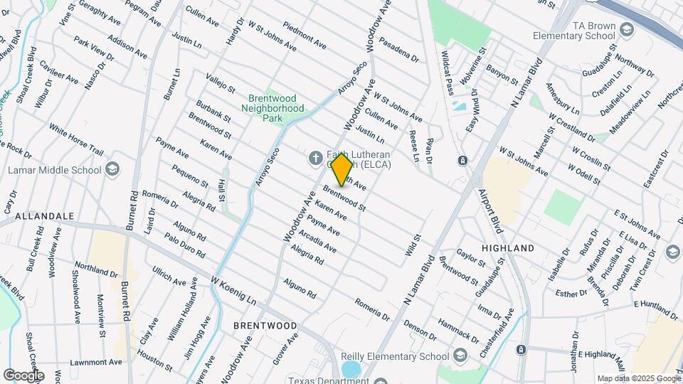 1210 Brentwood St Mapa y Detalles de la Ubicación