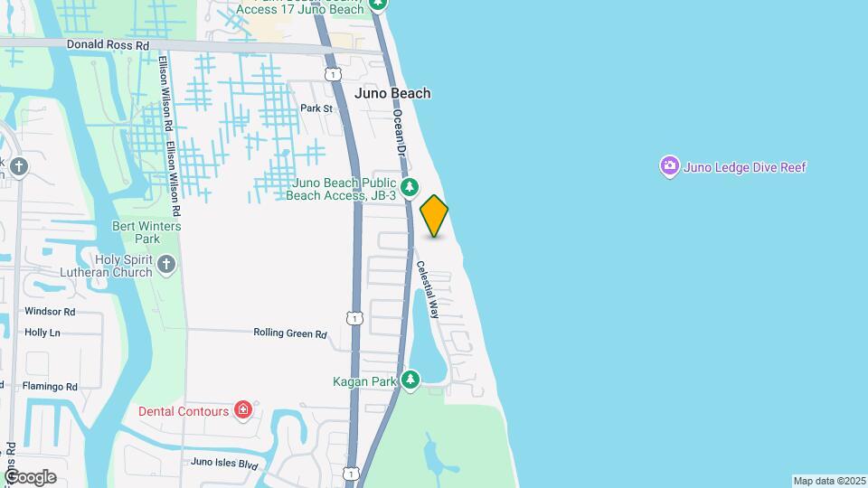 450 Ocean Dr-Unit -1101 Map and Location Details