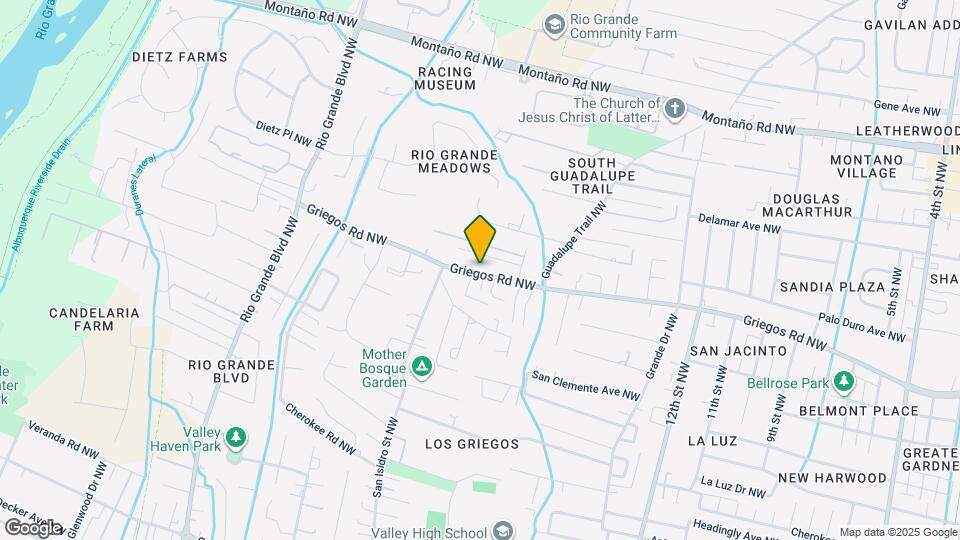 1717 Griegos Rd NW Map and Location Details