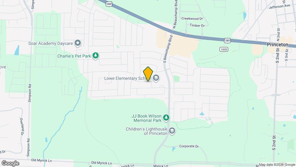 905 Rosewood St Map and Location Details