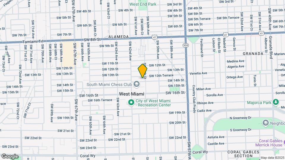 6017 SW 14th St Map and Location Details