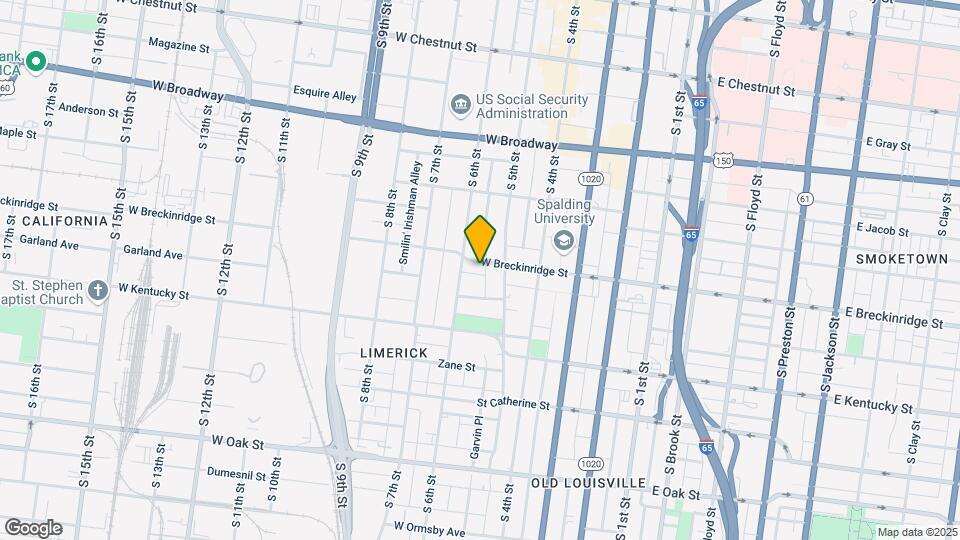 518 W Breckinridge St Map and Location Details