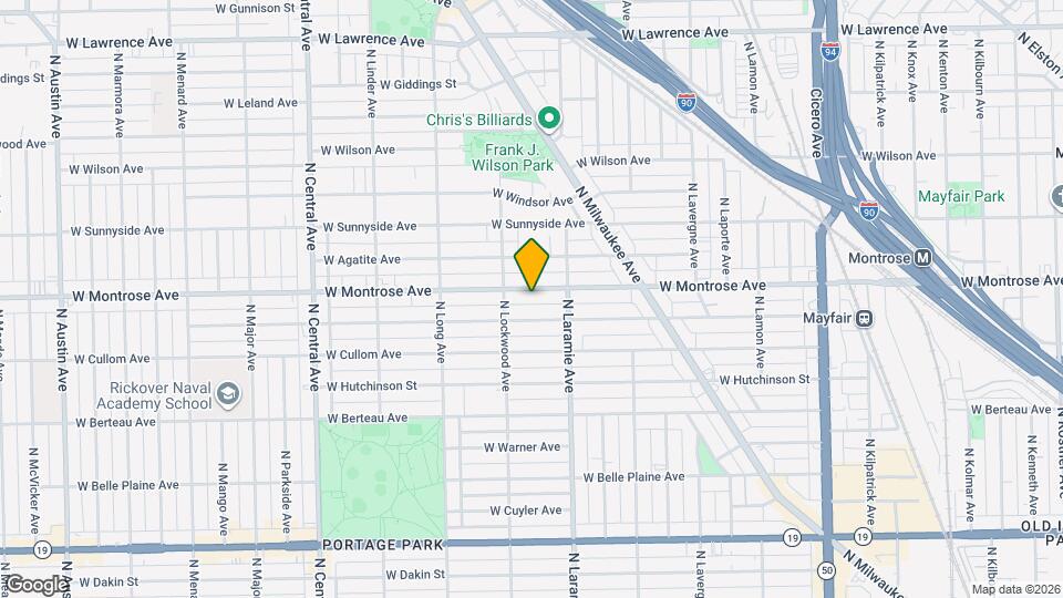 5235 W Montrose Ave Map and Location Details
