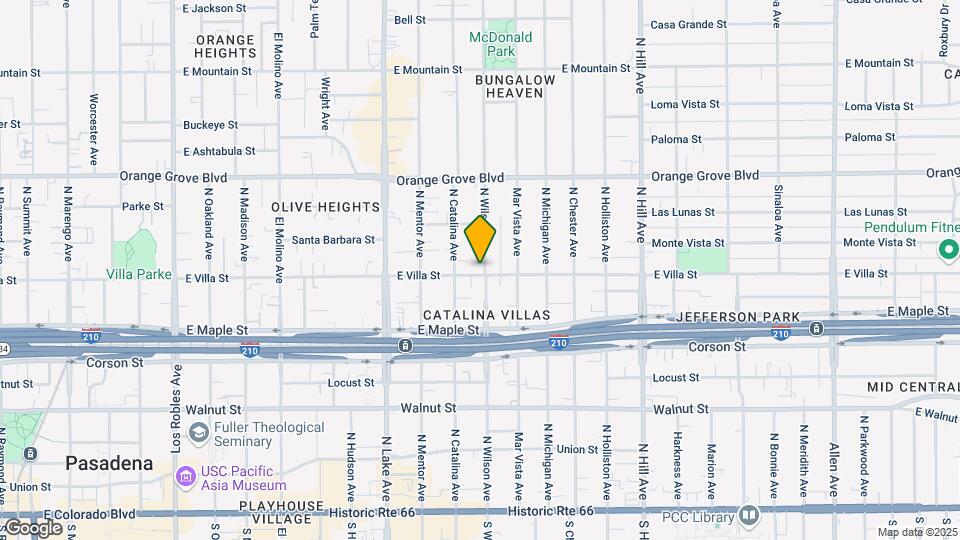 495 N Wilson Ave Map and Location Details