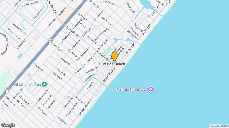 1 N Yaupon Dr Map and Location Details