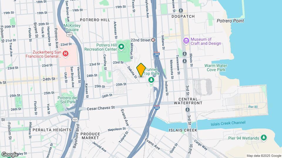 1075 Texas St Map and Location Details