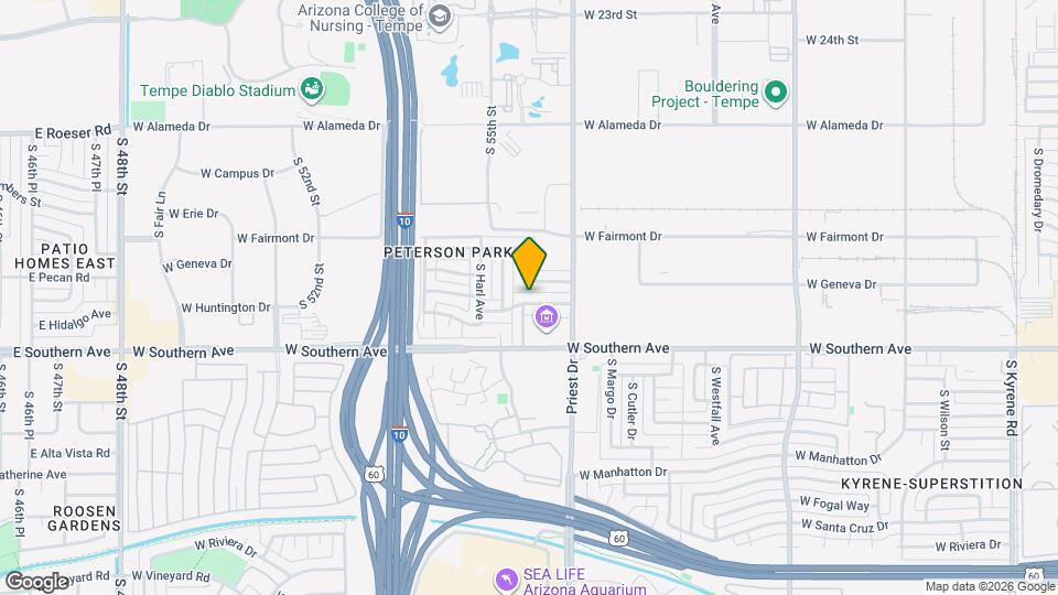 1444 W Huntington Dr Map and Location Details