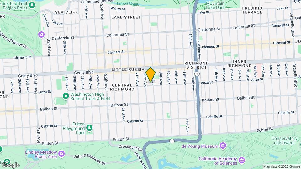 2828 Anza St Mapa y Detalles de la Ubicación