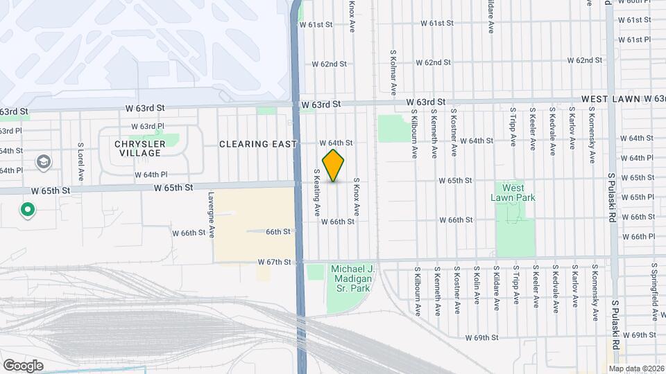 6502 S Kilpatrick Ave Map and Location Details