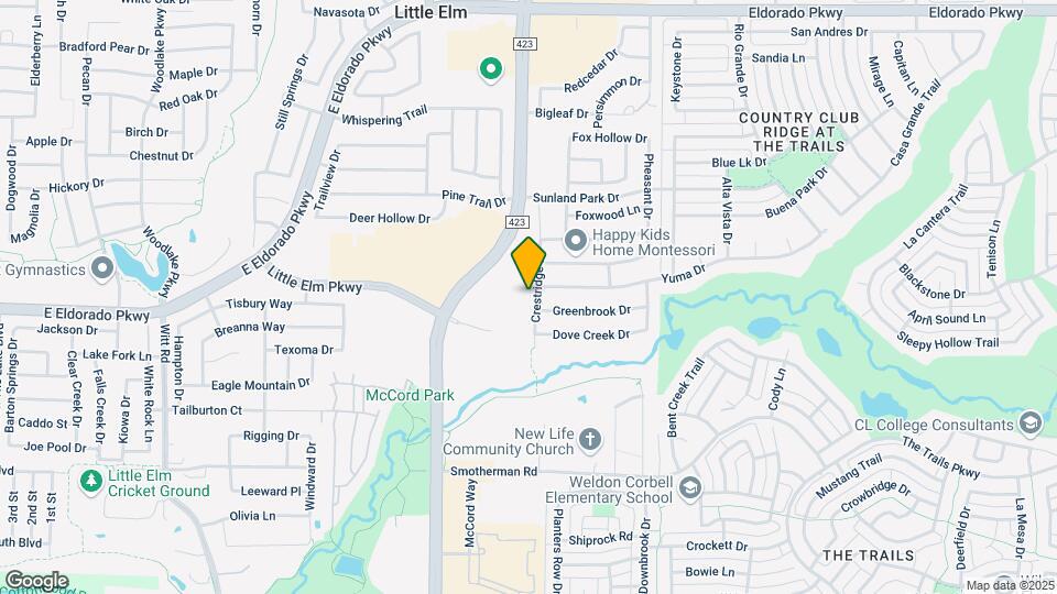 2236 Crestridge Dr Map and Location Details