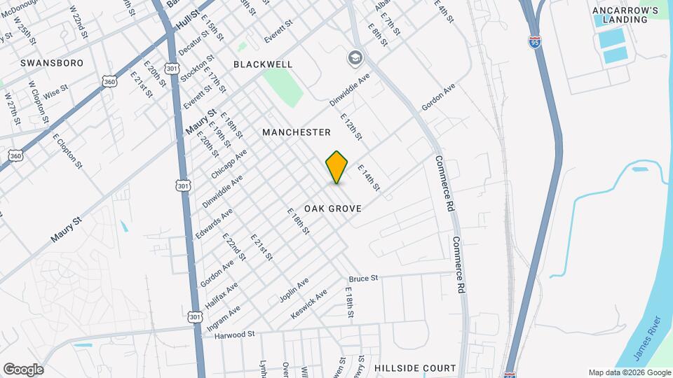 1107 E 15th St Map and Location Details