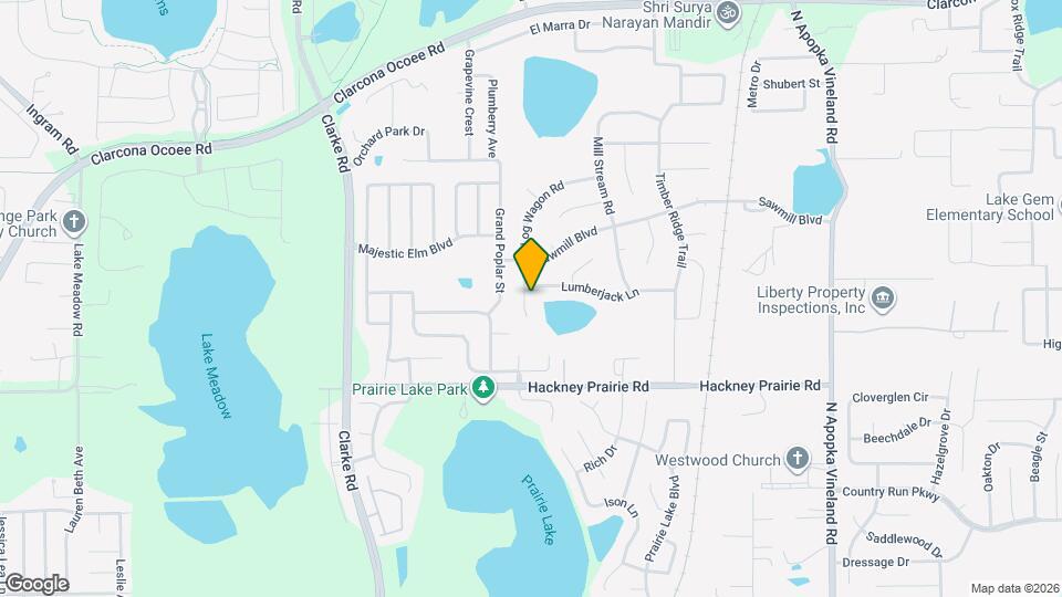 5025 Log Wagon Rd Map and Location Details