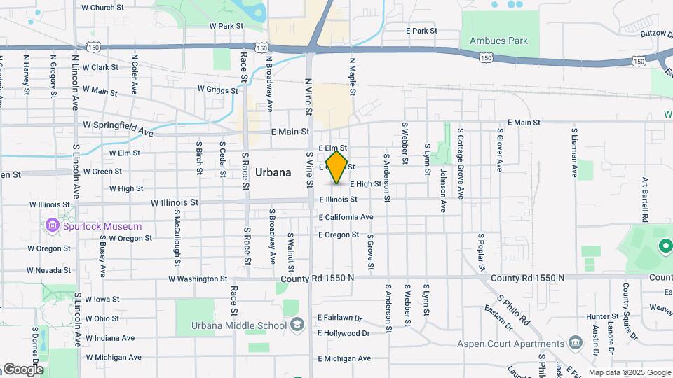 402 S Urbana Ave Map and Location Details